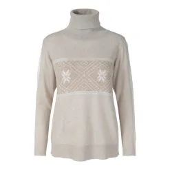 We Norwegians Women's Snowflake Roll Neck Sweater