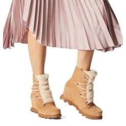 Sorel Women's Joan Of Arctic Wedge III Lace Cozy Boots -Ski Shop 1951151 253 a9 34142.1665780993