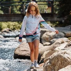 Spyder Little Girls Reflect Half Zip - White