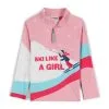 Spyder Little Girls Reflect Half Zip - Petal -Ski Shop 196096 685 F lmhuzo