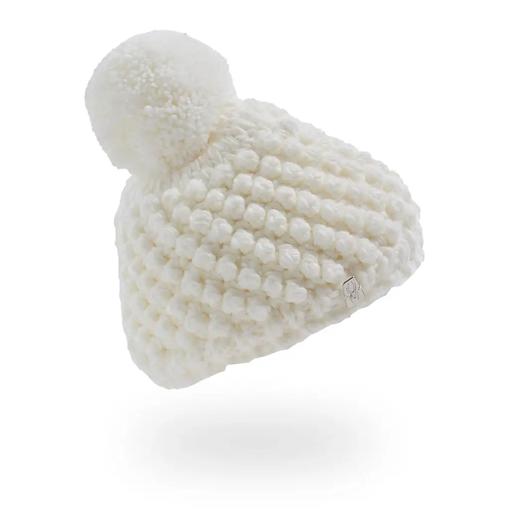 Spyder Little Girls Brrr Berry Pom - White 3 Spyder Little Girls Brrr Berry Pom - White