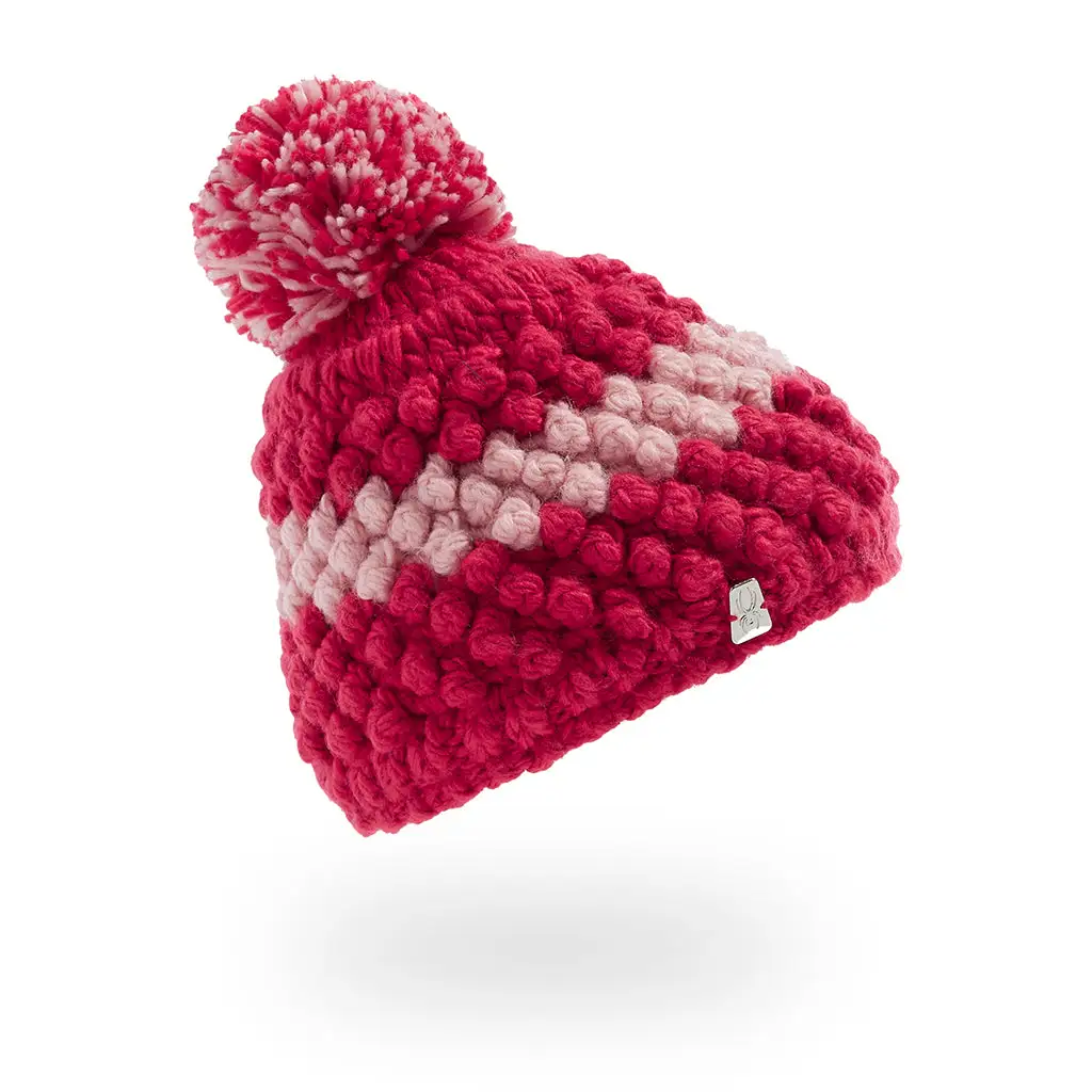 Spyder Little Girls Brrr Berry Pom - Cerise Petal 3 Spyder Little Girls Brrr Berry Pom - Cerise Petal