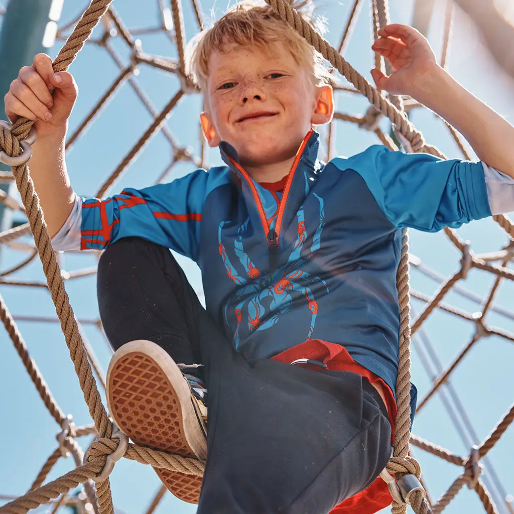 Spyder Little Boys Bug Half Zip - Abyss 3 Spyder Little Boys Bug Half Zip - Abyss