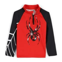 Spyder Little Boys Bug Half Zip - Volcano