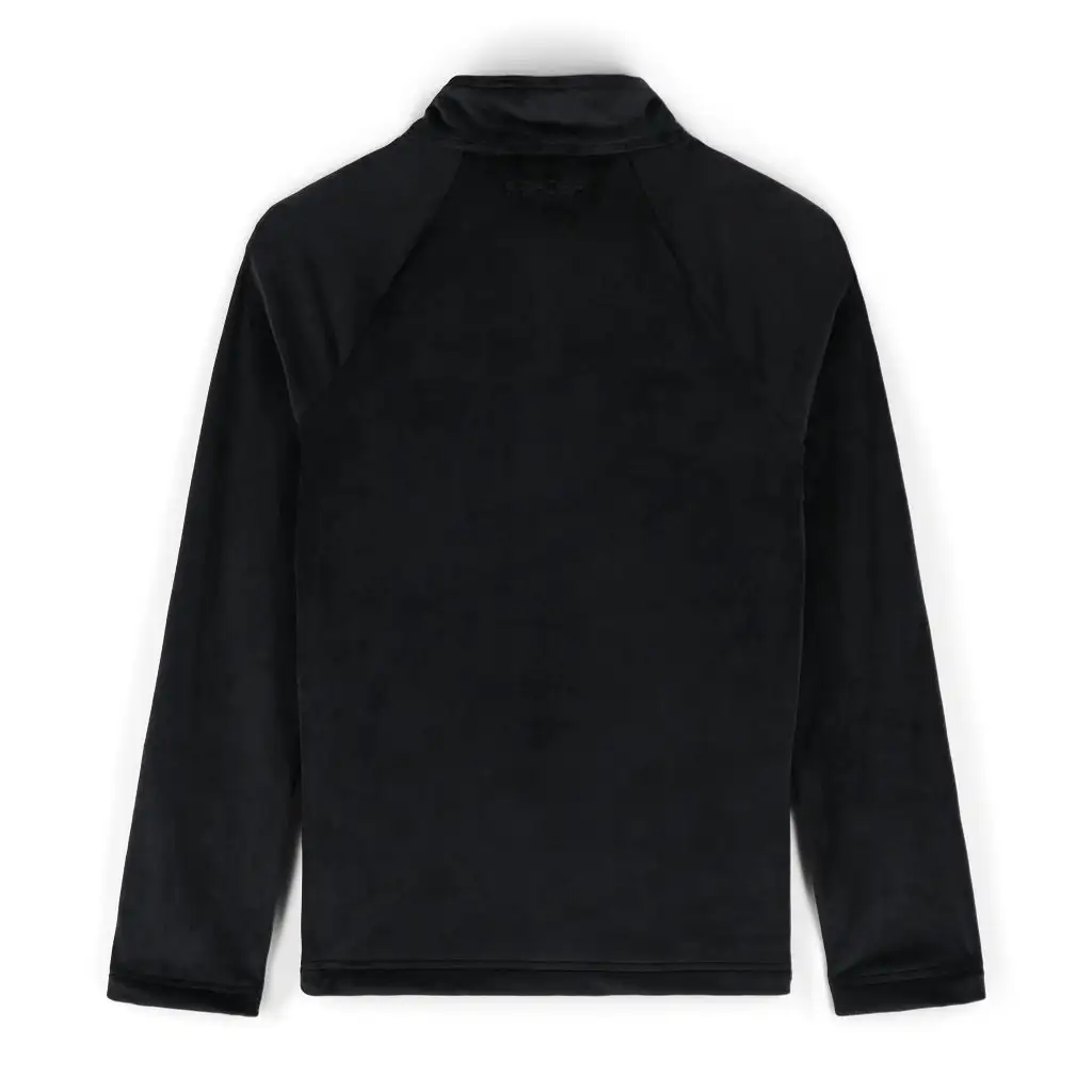 Spyder Big Girls Shimmer Bug Half Zip - Black 4 Spyder Big Girls Shimmer Bug Half Zip - Black - Image 2