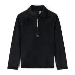 Spyder Big Girls Shimmer Bug Half Zip - Black