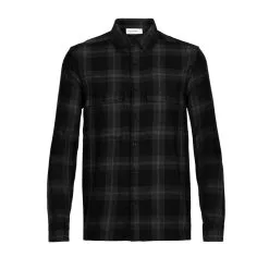 Icebreaker Men's Dawnder LS Flannel Shirt 9 Icebreaker Men's Dawnder LS Flannel Shirt -Ski Shop FW22 MEN DAWNDER LS FLANNEL SHIRT PLAID JET HTHR 0A59HC002 13918.1666718564