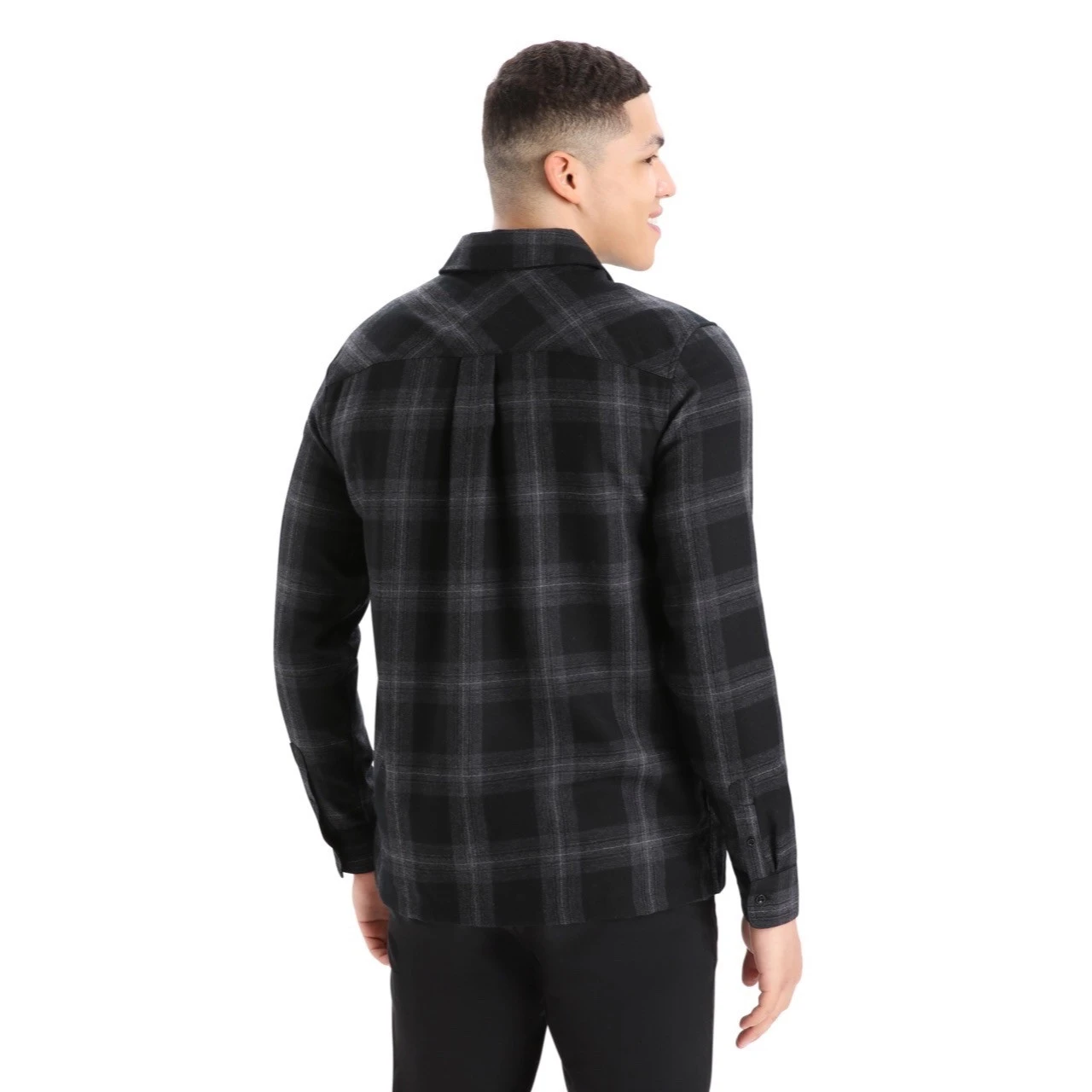 Icebreaker Men's Dawnder LS Flannel Shirt 7 Icebreaker Men's Dawnder LS Flannel Shirt - Image 5