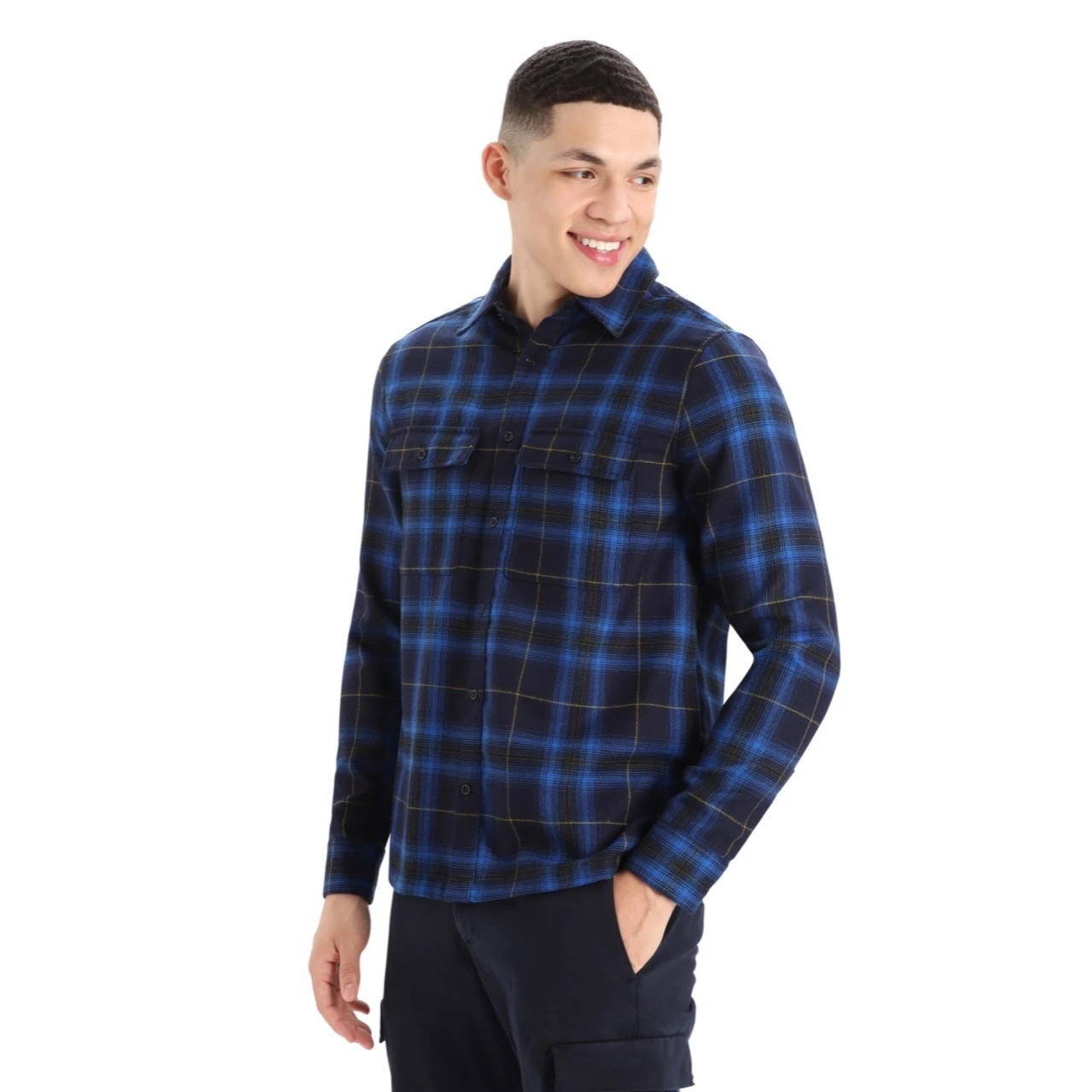 Icebreaker Men's Dawnder LS Flannel Shirt 4 Icebreaker Men's Dawnder LS Flannel Shirt - Image 2