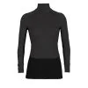Icebreaker Women's 260 ZoneKnit LS Half Zip Shirt -Ski Shop FW22 WOMEN ZONEKNIT 260 LS HALF ZIP JET HTHR BLACK METRO HTHR CB 0A56HI585 62349.1666650335