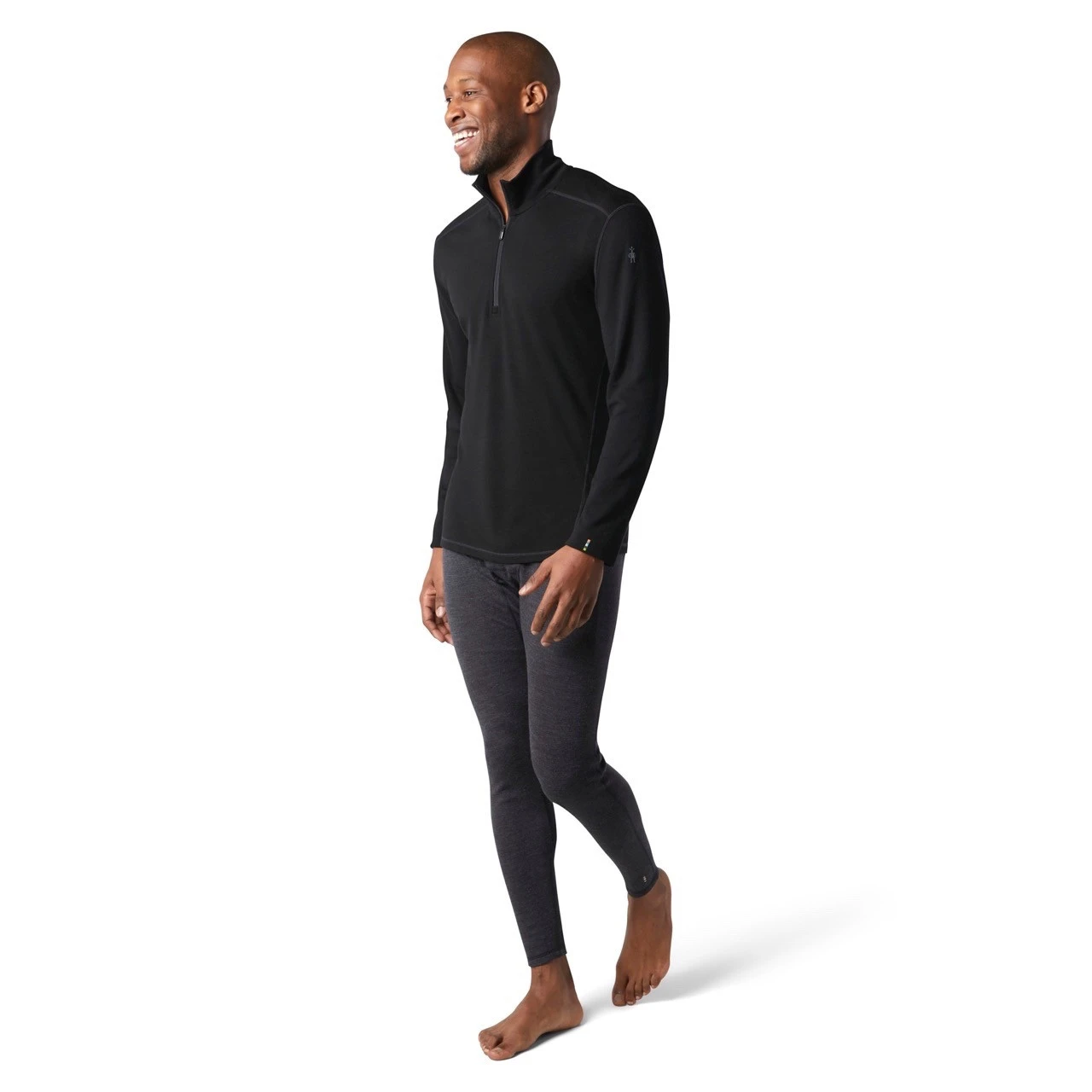 Smartwool Men's Classic Thermal Merino BaseLayer 1/4 Zip Shirt 4 Smartwool Men's Classic Thermal Merino BaseLayer 1/4 Zip Shirt - Image 2