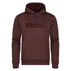 Elevenate Men's Logo Hood Pullover -Ski Shop U Logo Hood Maroon Brown 144 21270 Pack 78018.1665161824