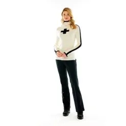 M. Miller Women's Merina Sweater 10 M. Miller Women's Merina Sweater -Ski Shop WL6 MERINA IVORY black 110720 04432.1668015022