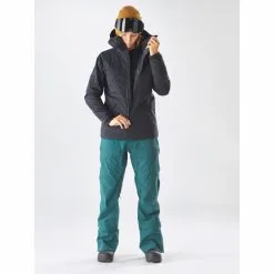 FW Apparel Women's Manifest Quilted Hoodie -Ski Shop W MANIFEST QUILTED HOODIE Slate Black2 20617.1663266438