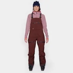 Front Page -Ski Shop W Pure Bib Pants Maroon Brown 214 22270 Mod1 31717.1665162211