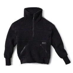 FW Apparel Women's Root Pillow Fleece Pullover -Ski Shop W ROOT PILLOW FLEECE MDL Slate Black 51666.1663266226