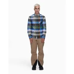 Aztech Mountain Men's Loge Peak Ski Shirt -Ski Shop m loge peak ski shirt fa22 color lupine multi pos 2 13116.1665522580