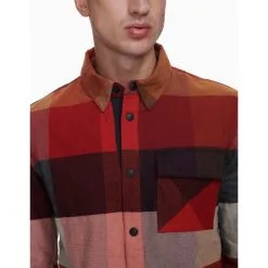 Aztech Mountain Men's Loge Peak Ski Shirt -Ski Shop m loge peak ski shirt fa22 color red mountain red multi pos 4 92860.1665522580