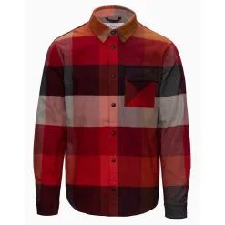 Aztech Mountain Men's Loge Peak Ski Shirt -Ski Shop m loge peak ski shirt fa22 color red mountain red multi pos 5 46256.1665522580