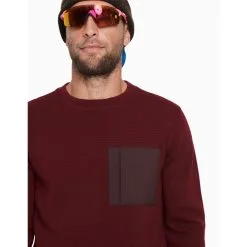 Aztech Mountain Men's Matterhorn Crew Sweater - 2022 -Ski Shop m matterhorn crew sweater fa21 color bordeaux pos 4 1200x 12907.1633646815